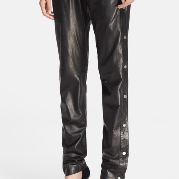 ALC lamb leather track pants - Picture 2 of 7